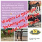Absage Fohlenrundfahrt